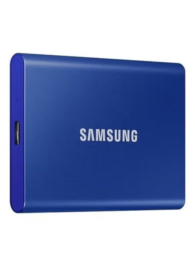 Samsung 2TB T7 USB 3.2 Gen.2 Portable SSD, Up to 1,050MB/sec Read & Up to 1,000 MB/sec Write Speeds, 256-Bit AES Hardware Encryption, PCIe NVMe Technology, Blue | MU-PC2T0H/WW 2 TB - Image 2