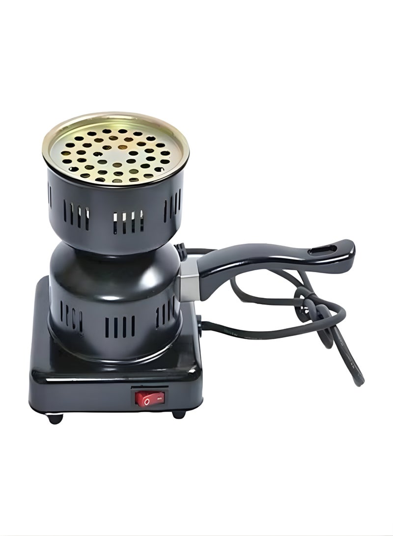 Electric Charcoal Starter with Handle - Ignites Coal in 3 Minutes - Features Protective Top Grid & Power Switch - Perfect for Incense & BBQ. - Image 1