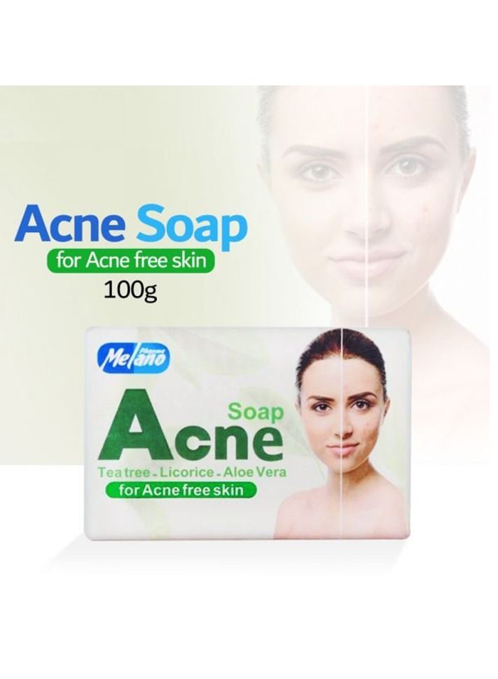 Acne Soap with Tea tree Licorice and Aloe Vera Extract for clear & acne free skin