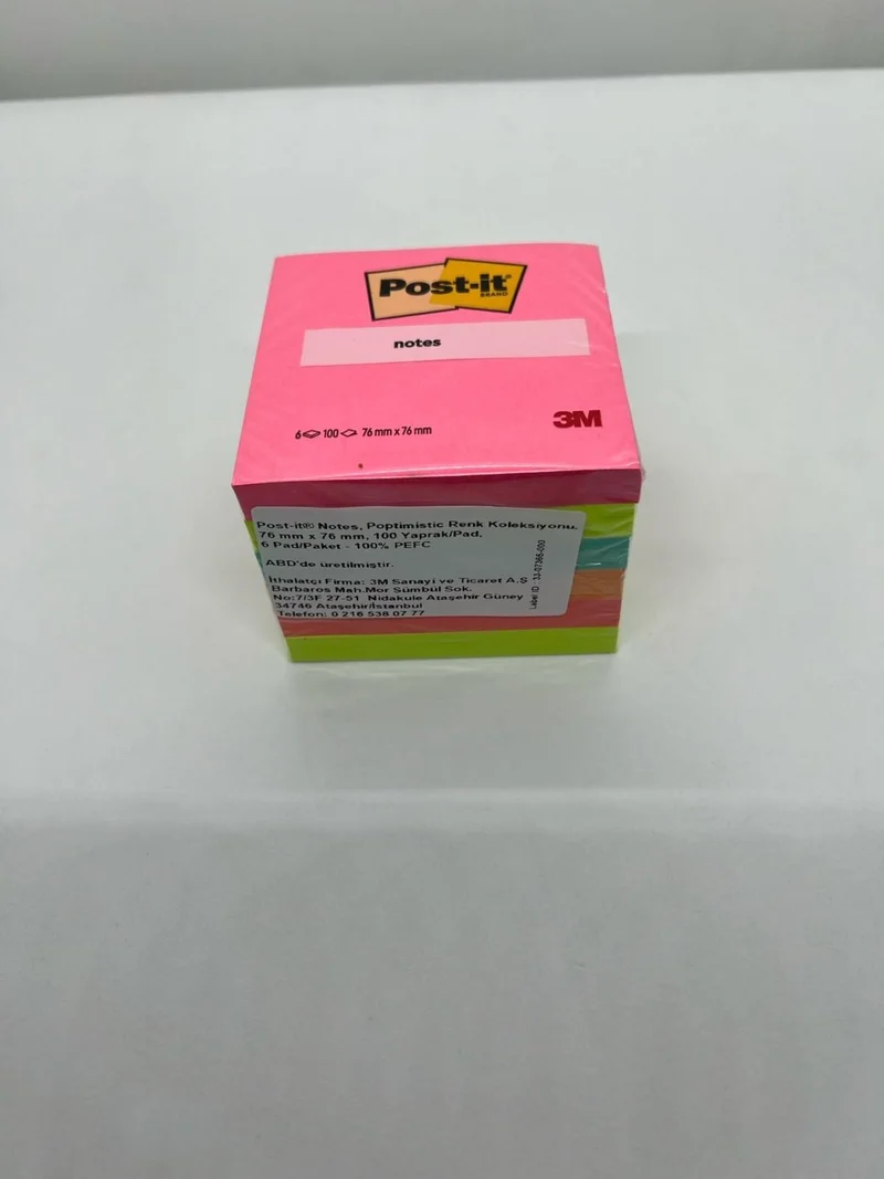 3M Post-It Note Poptimistic 76MM*76MM 100 Sheets 6 Pack