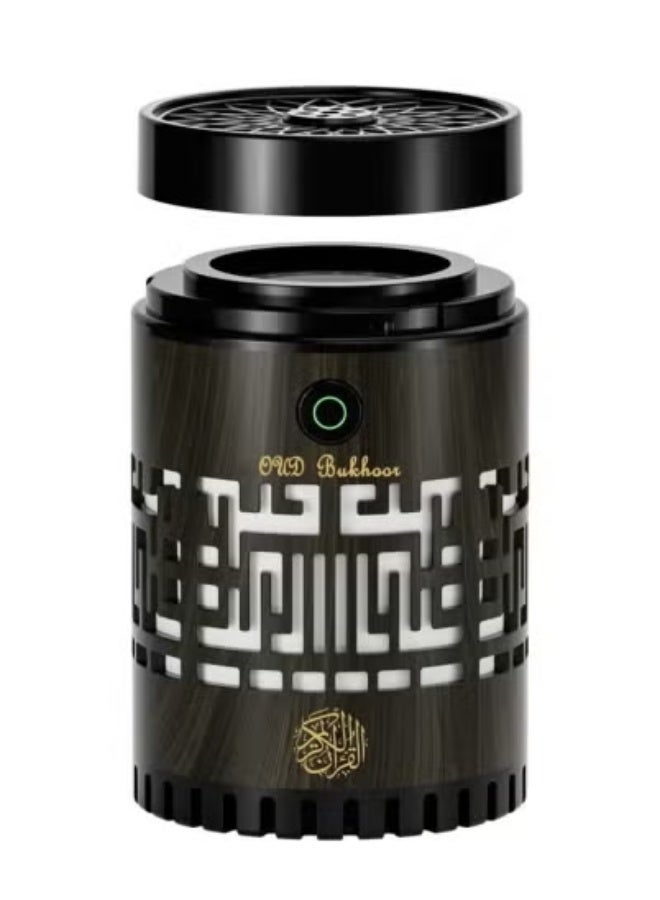 JAJEEK SQ-309 Quran Speaker & Mini Bakhoor Incense Burner – 8GB Memory, 15 Language Recitations, Bluetooth Speaker with Multicolor LED Night Light, App & Remote Controlled, Natural Wood Finish, Wireless Audio, Dual-Function Quran Player and Aroma Diffuser for Home & Travel – Portable Islamic Gift for Ramadan, Home Decor, and Daily Use - Image 4