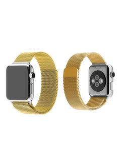 Smart Watch - Magnetic Milanese Loop Stainless Steel Band For Iwatch Gold