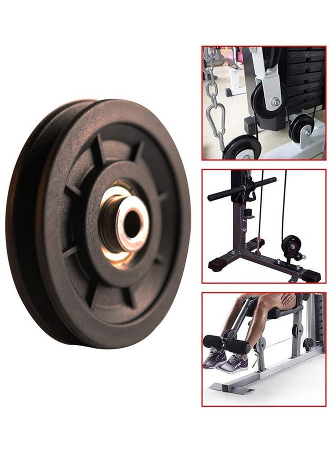 LFJ 90Mm/3.5" Nylon Bearing Pulley Wheel Replace For Gym Equipment Part Cable Merchine (4 Pcs) - Image 4