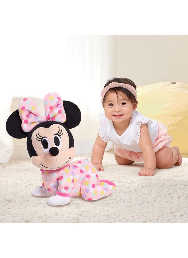 Disney baby - Musical Crawling Pals Plush Minnie Mouse, Stuffed Animal, Officially Licensed Kids Toys For Ages 09 Month By Just Play - Image 1