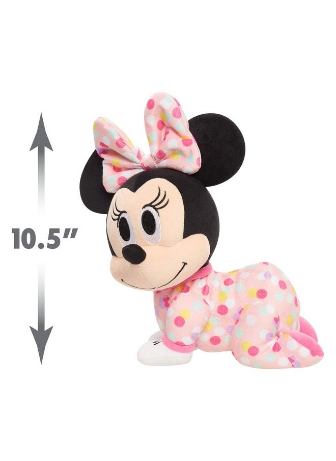 Disney baby - Musical Crawling Pals Plush Minnie Mouse, Stuffed Animal, Officially Licensed Kids Toys For Ages 09 Month By Just Play - Image 1
