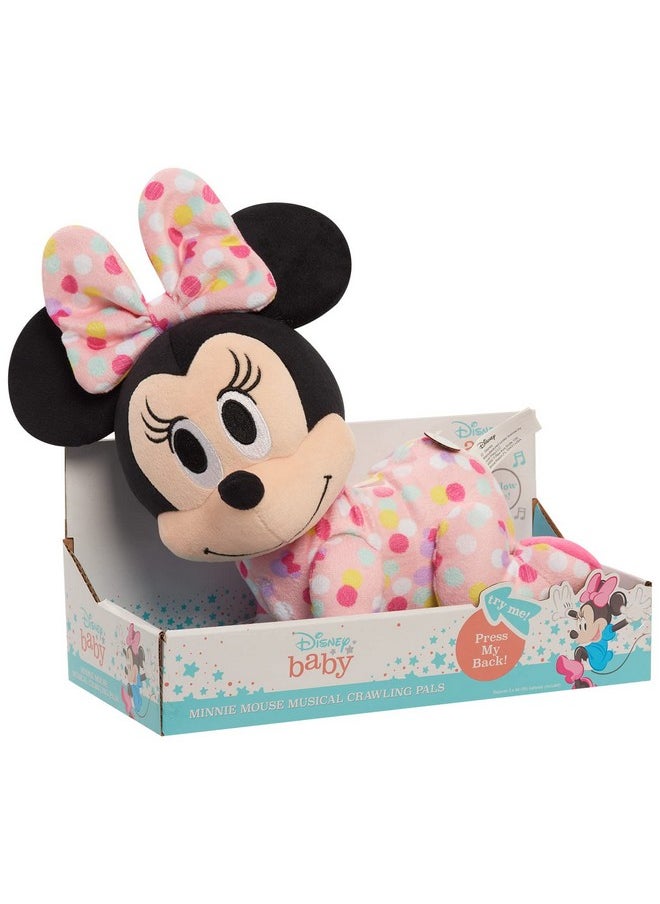 Disney baby - Musical Crawling Pals Plush Minnie Mouse, Stuffed Animal, Officially Licensed Kids Toys For Ages 09 Month By Just Play - Image 1