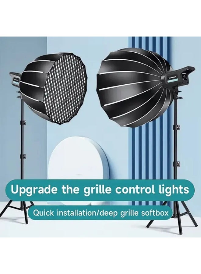 Plokama PK-400S Kit-B Deep Octa Quick Folding Softbox light with Grid and Cloths - Image 5