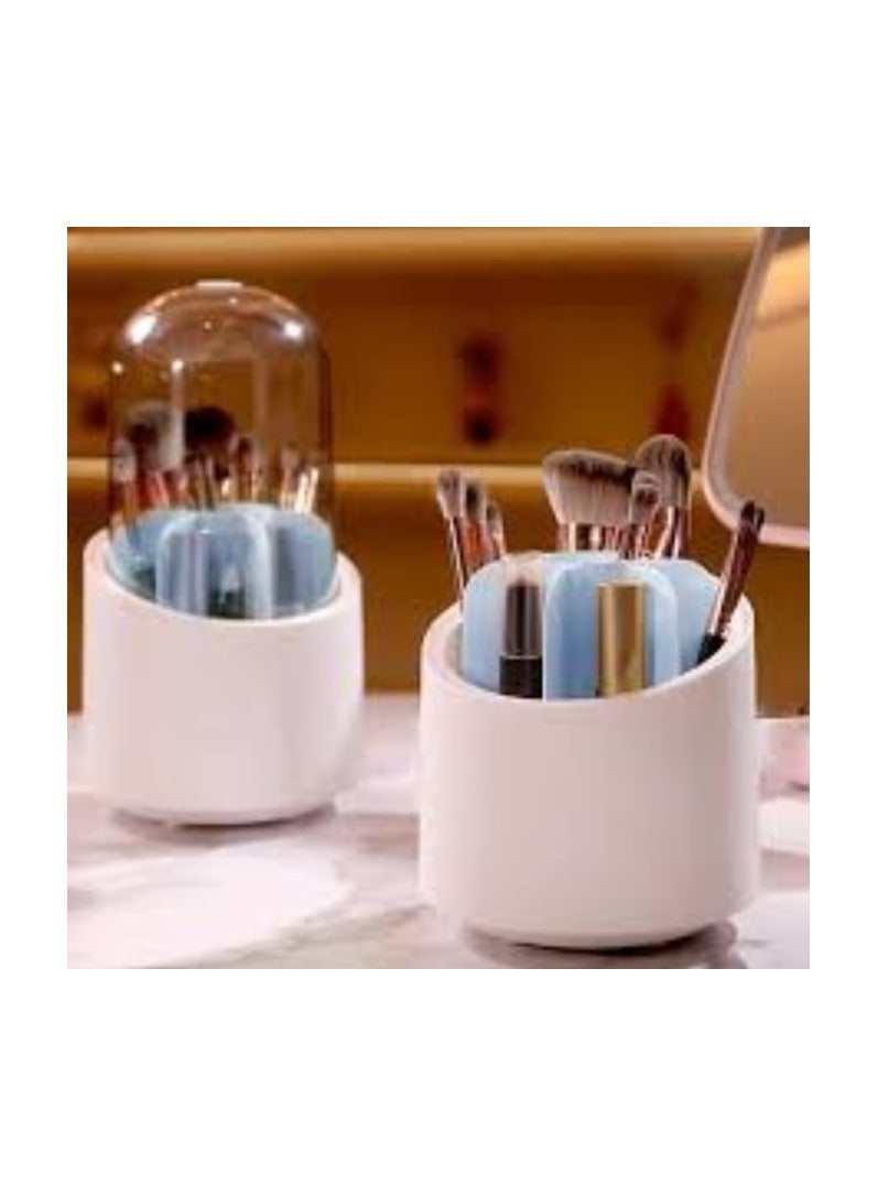 منظم فرش المكياج مع غطاء أكريليك شفاف - Image 1