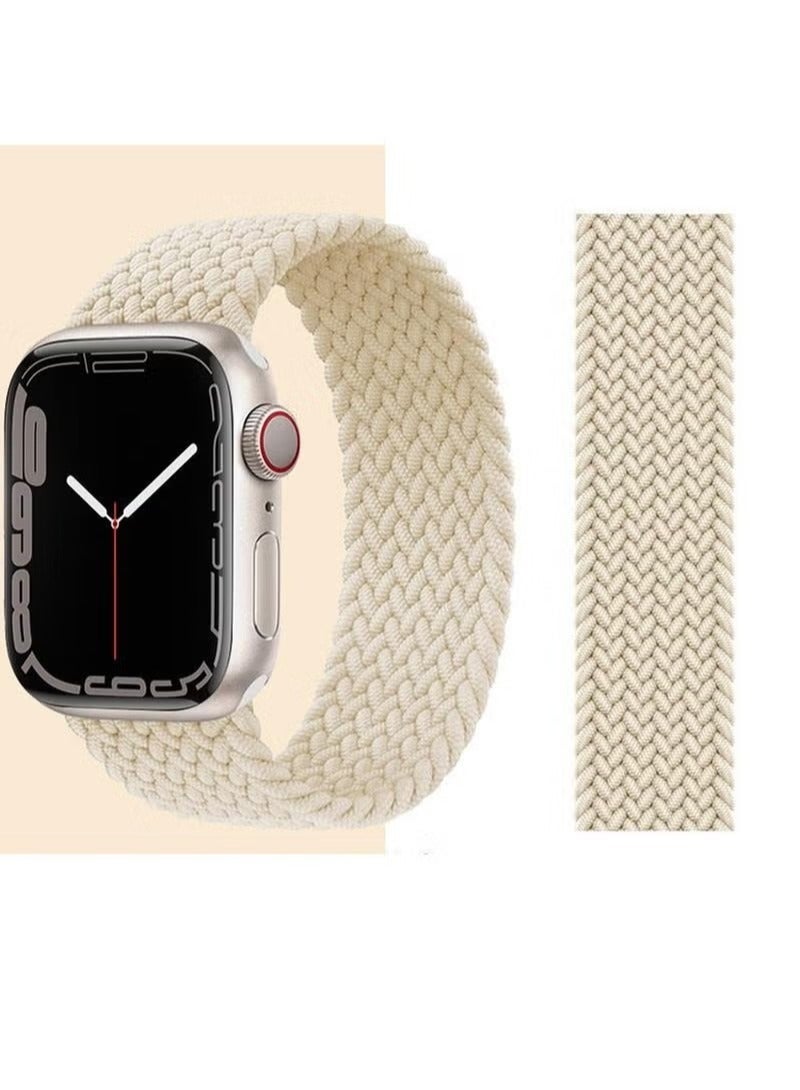 Bands Compatible with Apple Watch 38mm 40mm 41mm Series 9/8/7/SE/6/5/4/3/2/1 IWatch Ultra/Ultra 2/Braided Solo Loop Nylon Fabric Strap S