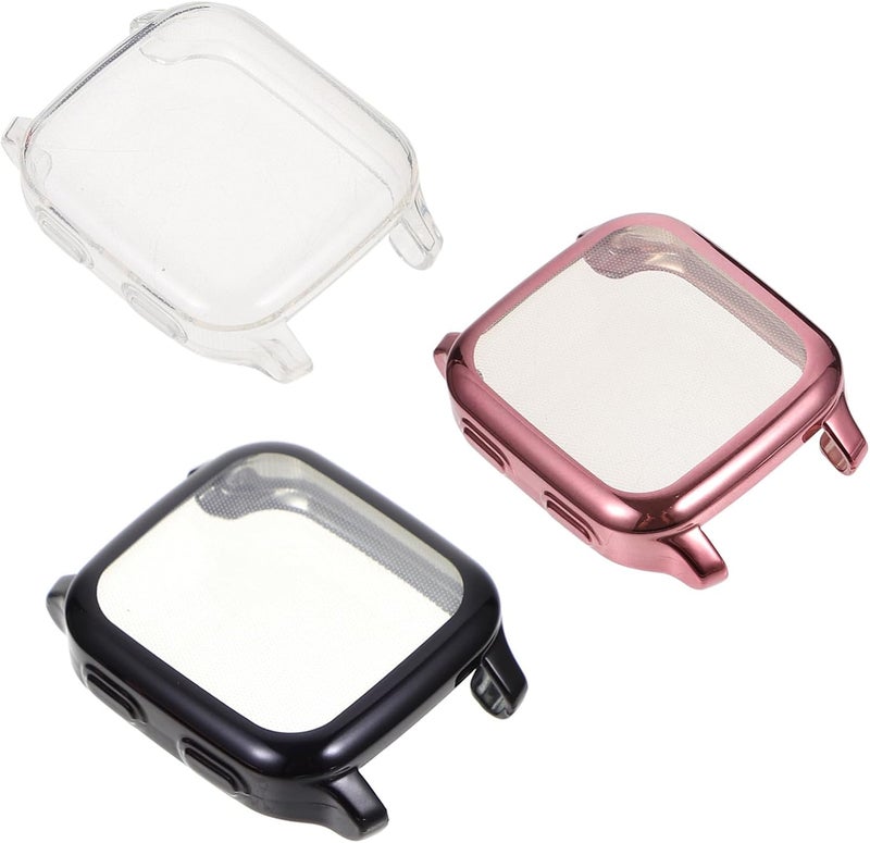 3 Pcs TPU Watch Protector Case for Venu Stylish Durable Smartwatch Caps Dust Collision Includes Transparent Options - Image 1