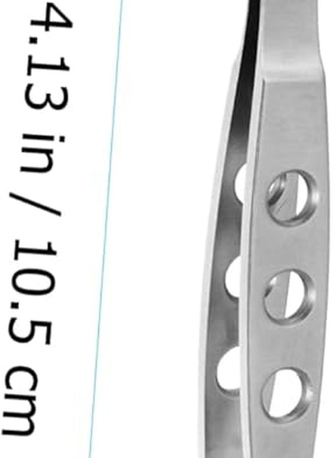 3Pcs Silver Eyelid Tweezer Meibomian Gland Expressor Fine Tip 10 5cm For Tag Removal - Image 3