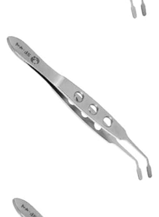 3Pcs Silver Eyelid Tweezer Meibomian Gland Expressor Fine Tip 10 5cm For Tag Removal - Image 1