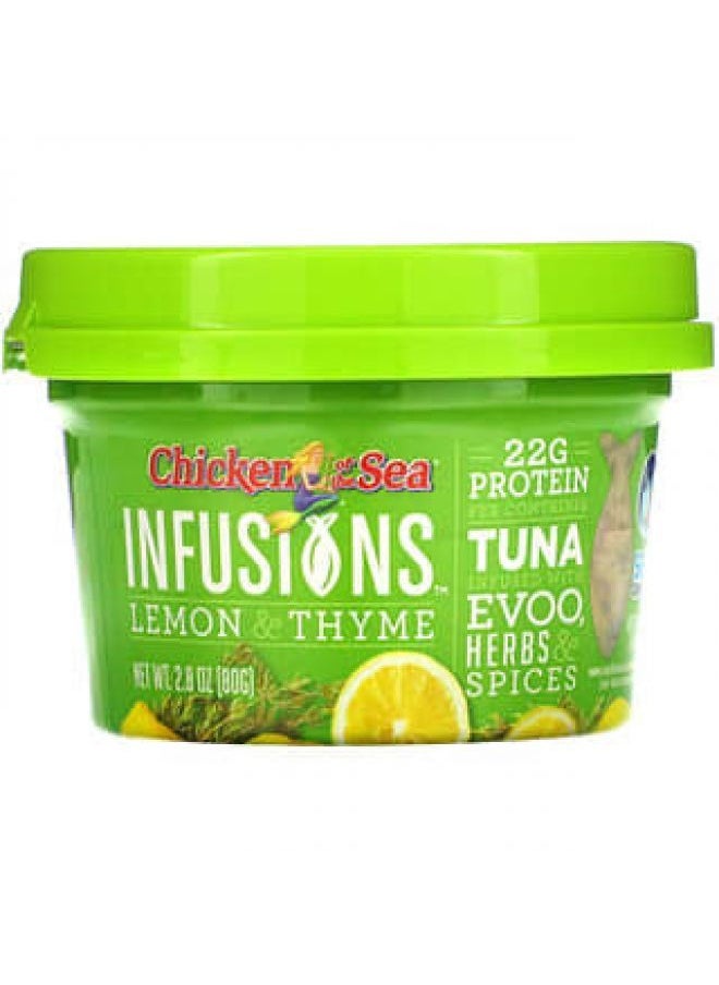 Chicken Of The Sea Chicken of the Sea, Infusions Wild Caught Tuna, Lemon & Thyme, 2.8 oz (80 g)  - Image 1