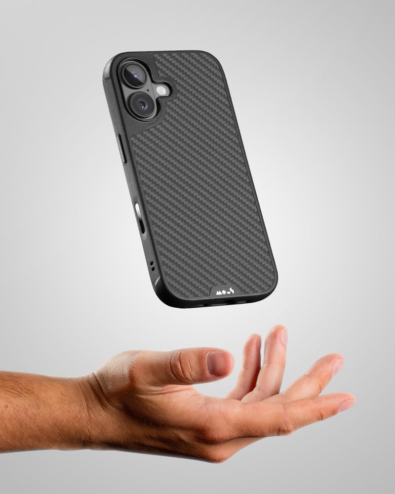 Mous for iPhone 17 Case, Compatible with MagSafe - Limitless - Protective Carbon Fibre Cover for iPhone 17 - Shockproof, Full Camera Protection, Anti-Scratch Back, Black - Image 4