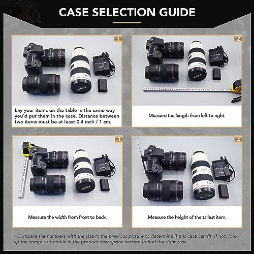 Lykus HC-2710 Waterproof Hard Case with Foam, Interior Size 10.6x6.3x3.1 inch, Suitable for Osmo Pocket/Action/Mobile/GoPro and more - Image 4