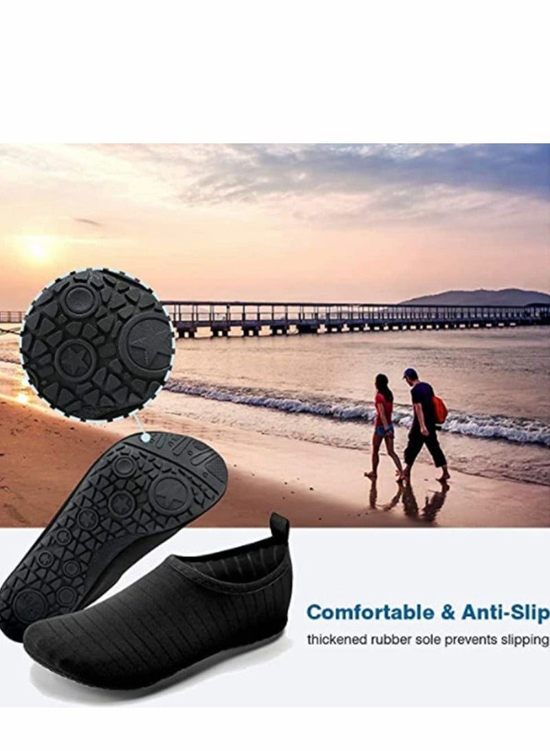 Excefore Water Shoes for Women Men Kids, Barefoot Quick-Dry Aqua Socks Slip-on Swim Beach Snorkeling Surfing Kayaking Walking Yoga(36-67EU)  - Image 2