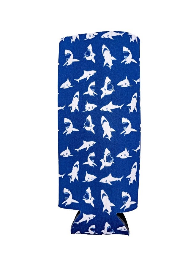 Coolie Junction Shark Pattern 24 oz. Can Coolie (2 Pack) - Image 2