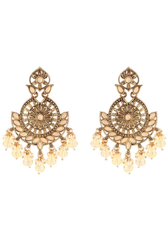 ISHIN Gold-Toned Chandbalis Earrings  - Image 2