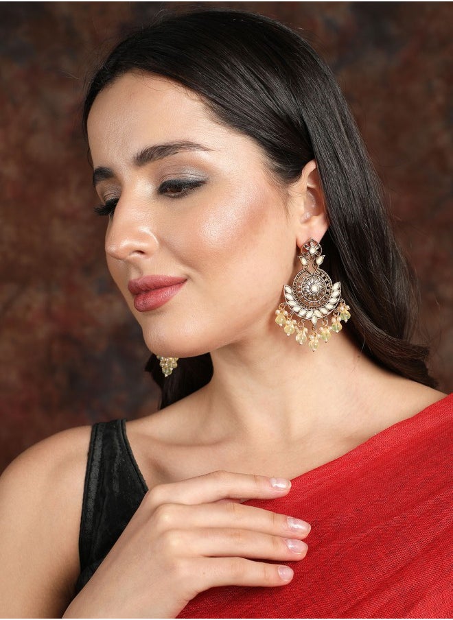 ISHIN Gold-Toned Chandbalis Earrings  - Image 1