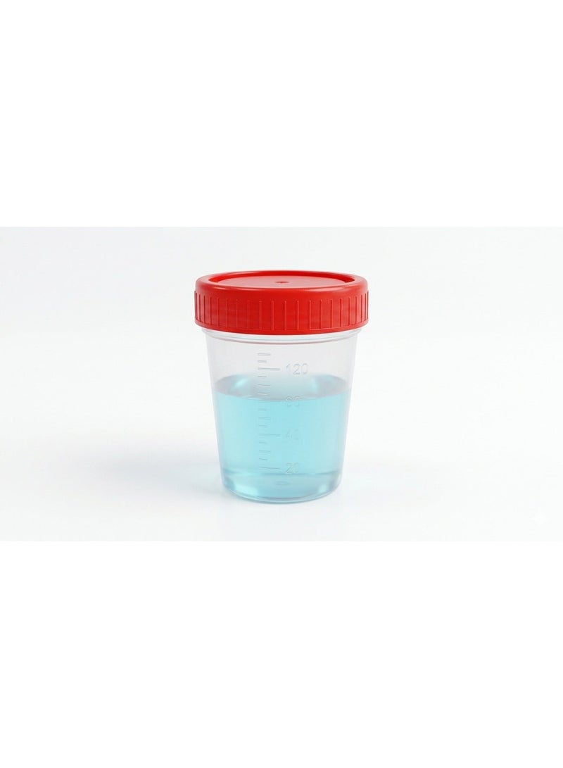 Protect Sample collection bottle120ml ,Urine Bottle,Specimen Cup ,Individually wraped with Lids 40z,120ml - Image 2