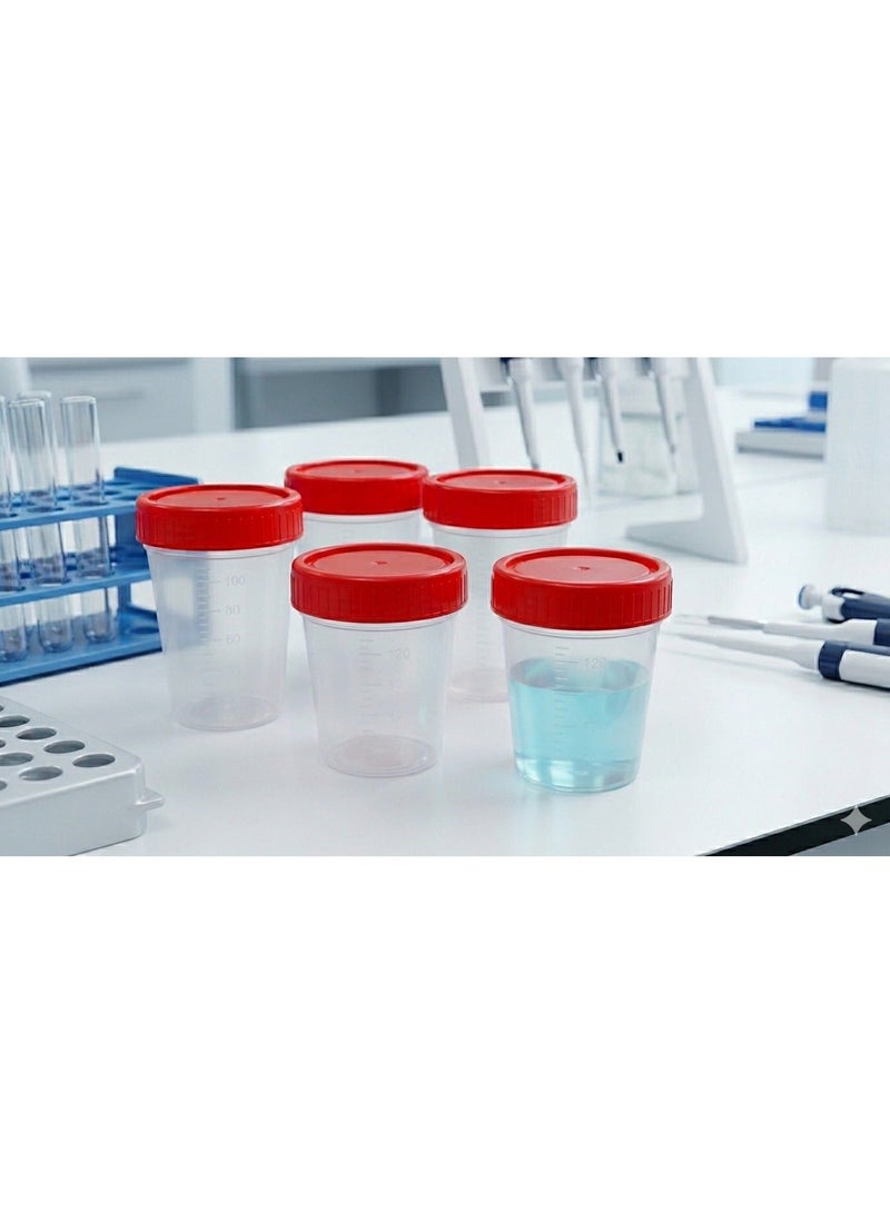 Protect Sample collection bottle120ml ,Urine Bottle,Specimen Cup ,Individually wraped with Lids 40z,120ml - Image 3