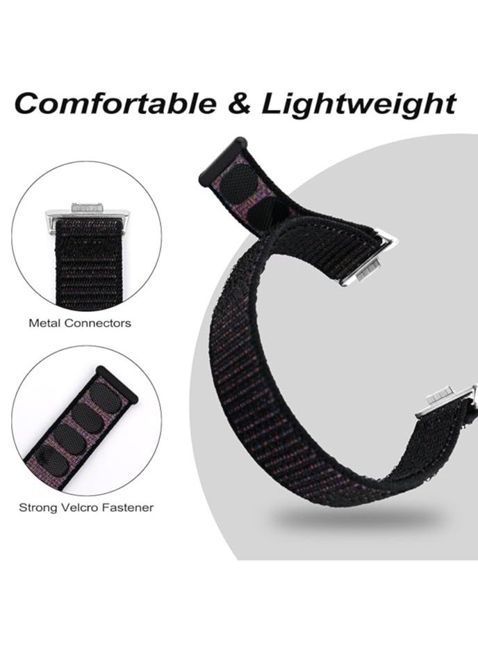 2 Packs of straps compatible with Huawei Watch Fit 3/Fit 4 strap, soft breathable nylon strap, metal buckle replacement strap matching  - Image 5