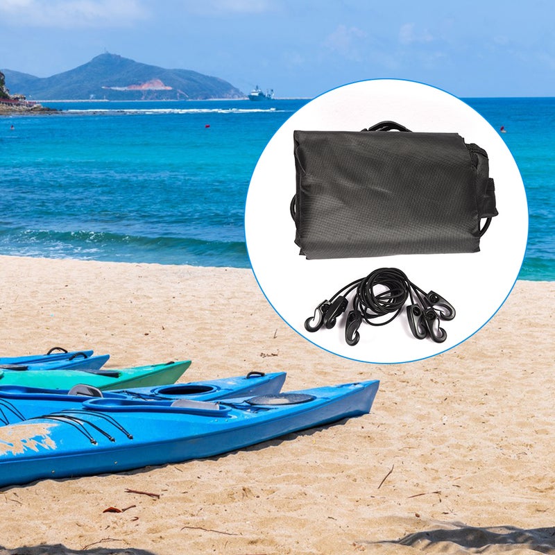 Kayak Cockpit Cover 60x29inch Durable Oxford Cloth With Waterproof Undercoating - Adjustable Bungee Cord Fit Universal Cockpit Drape for Kayak Storage Transportation Outdoor Use - Image 5