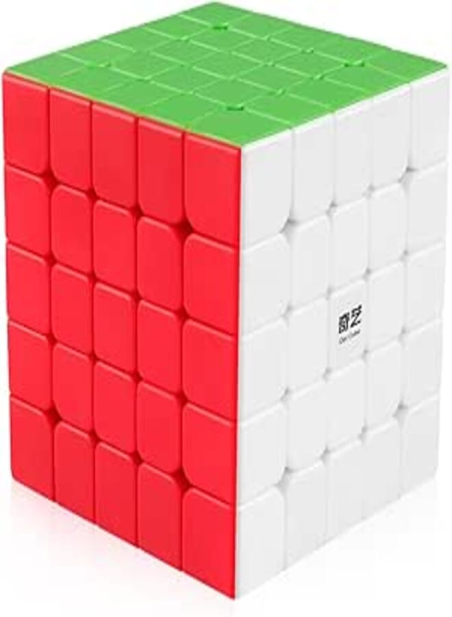 D-FantiX Qiyi Qizheng S 5x5 Speed Cube Stickerless 5x5x5 Magic Cube Puzzles Toys Brain Teaser Gifts for Kids 62mm