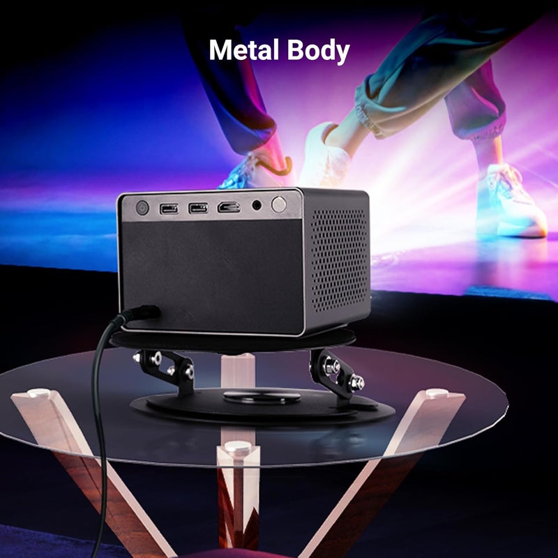 ZEBRONICS PSH05، حامل بروجيكتور دوار، دوار 360°، تصميم قابل للطي، عمود تخميد، ضبط زوايا متعددة، هيكل معدني، يدعم حتى 5 كجم، رغوة واقية، وسادات سيليكون مضادة للانزلاق - Image 4