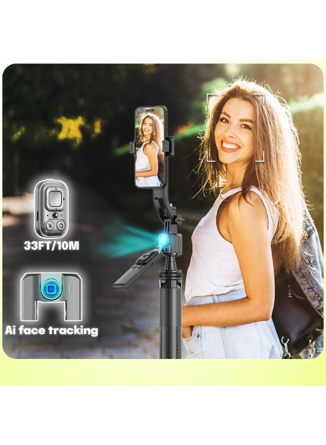 SMARTX C17 AI Face Tracking Gimbal Phone Portable Selfie Stick 360°rotation Bracket Anti-Shake Wireless Bluetooth Live TripodAi Follow-Up Anti-Shake Gimbal Quadruped Fully Automatic Photo Artifact - Image 4