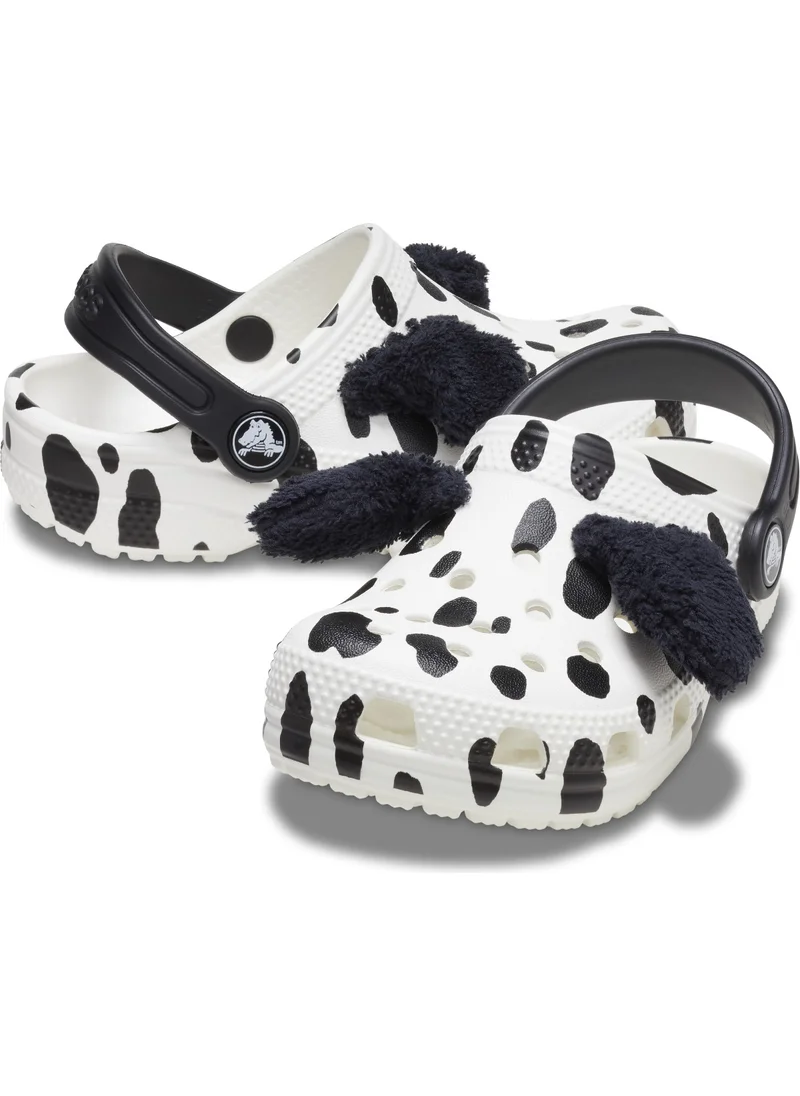 crocs Classic Dalmatian Clog T - White/black