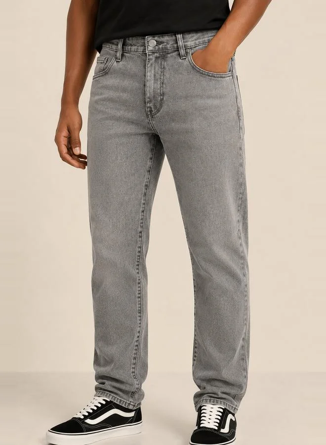 تايك تو Men Regular Fit Mid Rise Jeans By Falcon