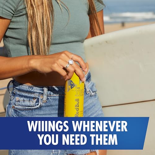 Red Bull Yellow Edition Energy Drink, Tropical, with 80mg Caffeine plus Taurine & B Vitamins, 8.4 Fl Oz, Pack of 24 Cans - Image 2
