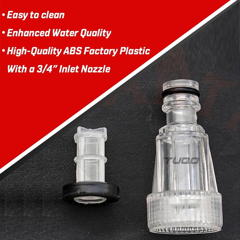 TUQO 3/4" Inlet Water Filter Nozzle (Pack of 2) | Universal Connector for High-Pressure Washers | Compatible with , Bosch, Karcher, JPT, Starq, Agaro & More | Durable & Leak-Proof – Model WF60 - Image 5