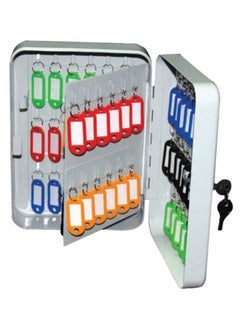 Generic Box with hooks to hold 60 key rings multicolour 