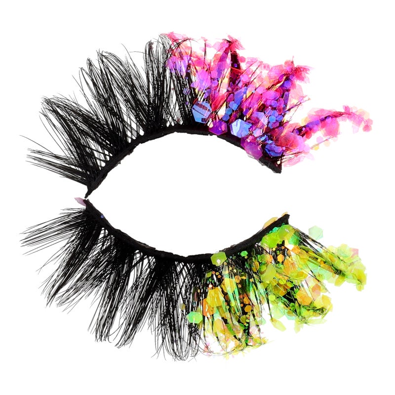 💄 رموش صناعية بتأثير توهج ليلي لمكياج الحفلات والمناسبات الخاصة - Image 1