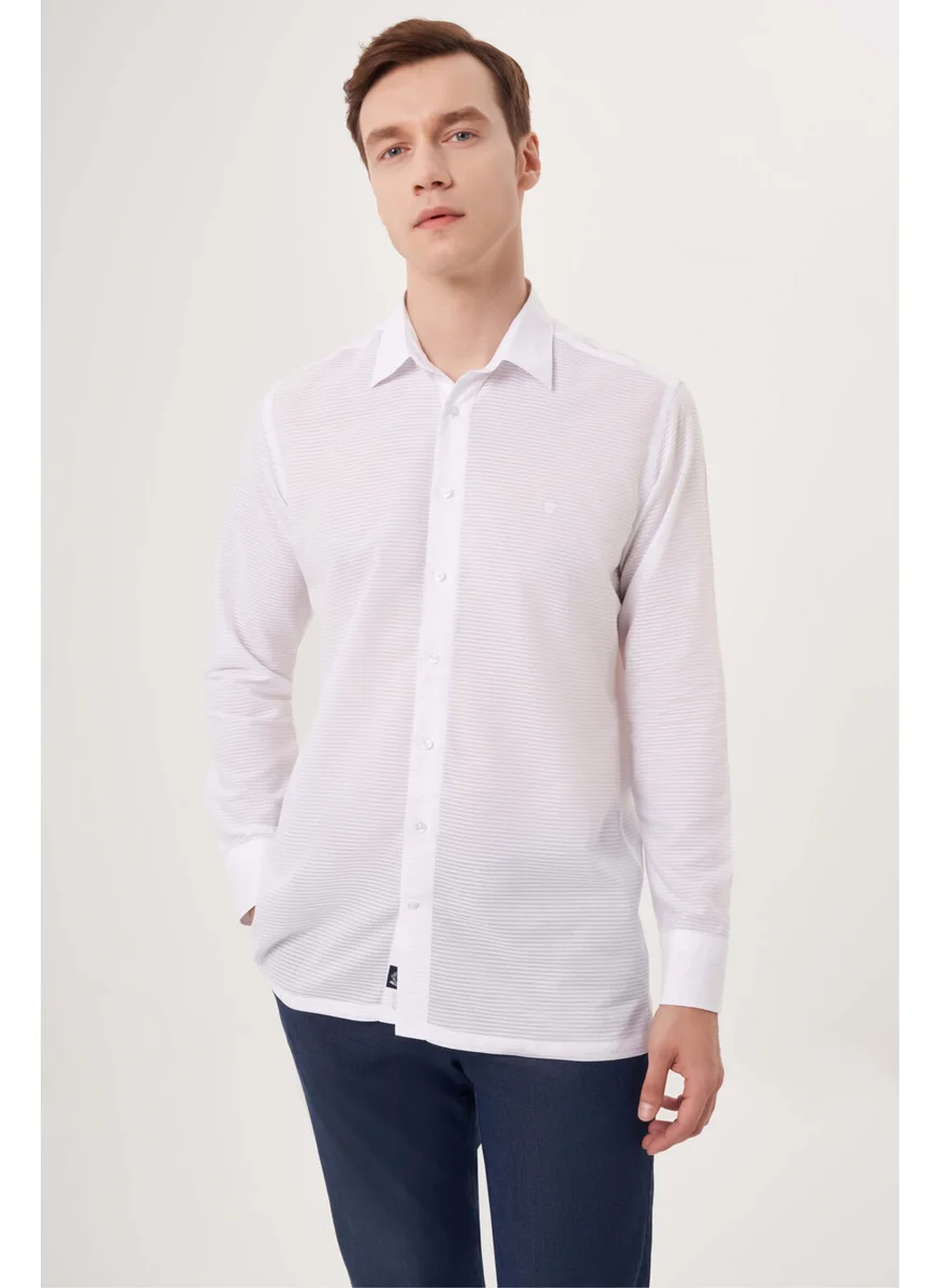 Bisse Men's Regular Fit Sports Shirt WHITE GM23Y231089_D01