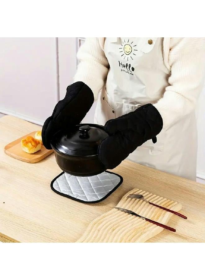 LOFT 2GLOVE,2POT HOLDER,L30XP16.5XH2CMS,DARK GREY,COTTON-131515L - Image 1