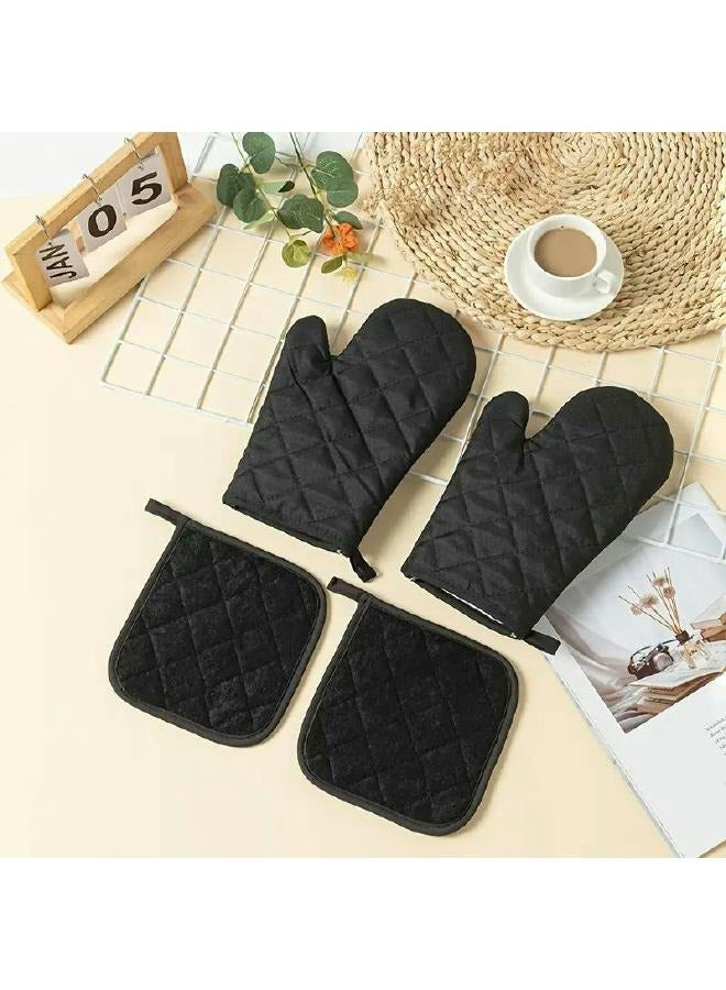 LOFT 2GLOVE,2POT HOLDER,L30XP16.5XH2CMS,DARK GREY,COTTON-131515L - Image 2