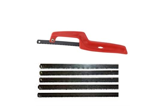LOVELY Plastic Light Weight 6 inch Mini Hacksaw Multi Saw with 5 Spare Blades - Image 1