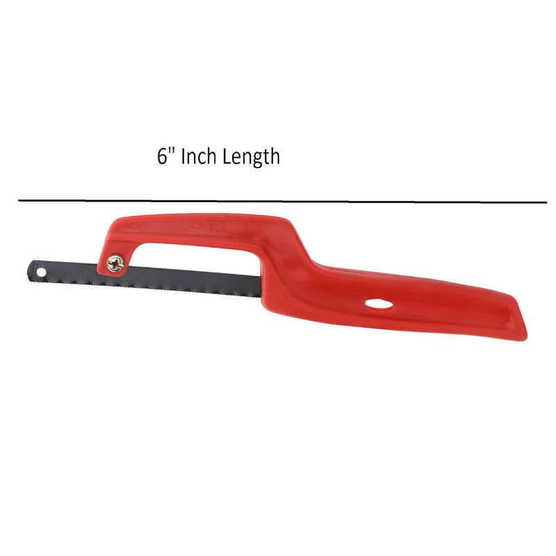 LOVELY Plastic Light Weight 6 inch Mini Hacksaw Multi Saw with 5 Spare Blades - Image 2