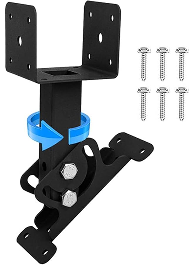 promass Pergola Roof Riser Brackets - Roof Beam Brackets, Heavy Duty Adjustable Pergola Brackets | Metal Saddle Roof Riser with Screws for Pergola Patio Cover Awning Wood Beam - Image 1