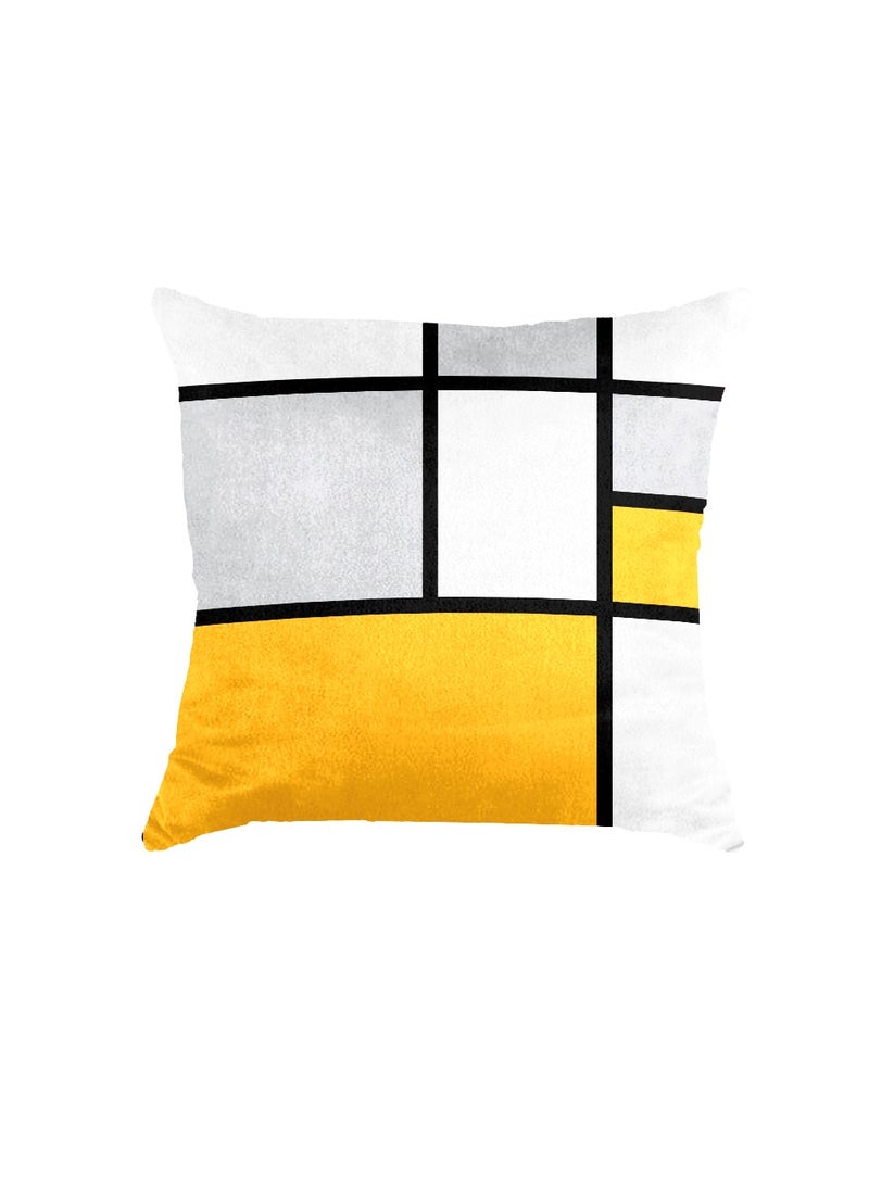 ريزاريز مجموعة صفراء من 8 قطع (6 أغطية مع حشوات، ساعة حائط واحدة، سجادة واحدة 5.25 × 7.22 قدم، غطاء أريكة واحد) - Image 5