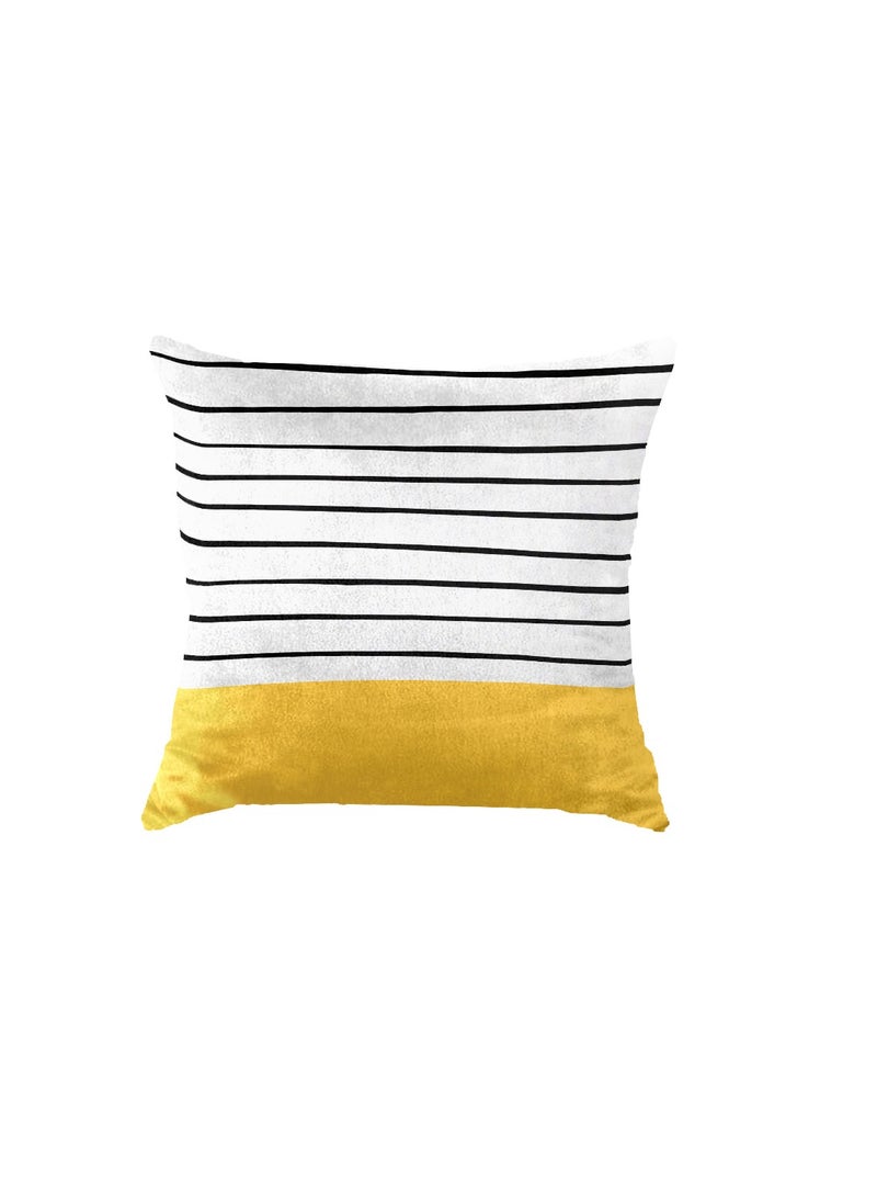 ريزاريز مجموعة صفراء من 8 قطع (6 أغطية مع حشوات، ساعة حائط واحدة، سجادة واحدة 5.25 × 7.22 قدم، غطاء أريكة واحد) - Image 4