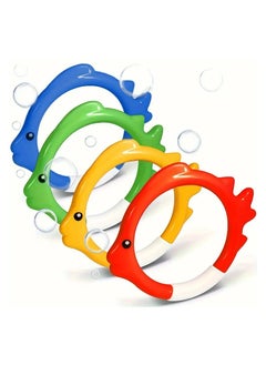 Goolsky 4pcs Diving Ring Sets, Suitable For Throwing, Diving, Underwater Pool Play, Swimming Training And Entertainment ﻿  - Image 1
