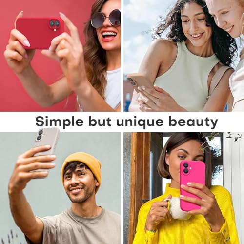 LOVE 3000 Designed for iPhone 16 Case, Premium Silicone with [Soft Anti-Scratch Microfiber Lining] Shockproof Protective Phone Case for Men Women Girls 6.1", Stone - Image 2