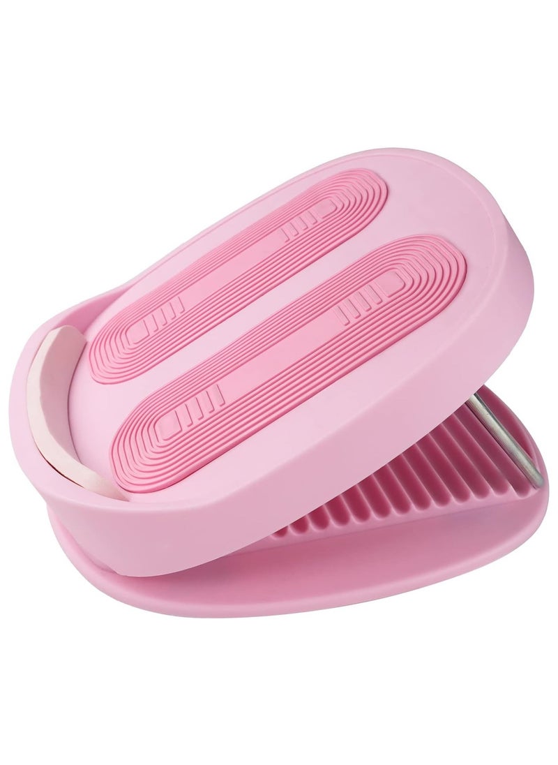 Generic Slant Board, Portable Plastic Calf Stretcher, Adjustable Slant Board for Calf Stretching Squats, Non Slip Incline Board, Stable Calf Stretch, Squat Wedge (Pink)  - Image 1
