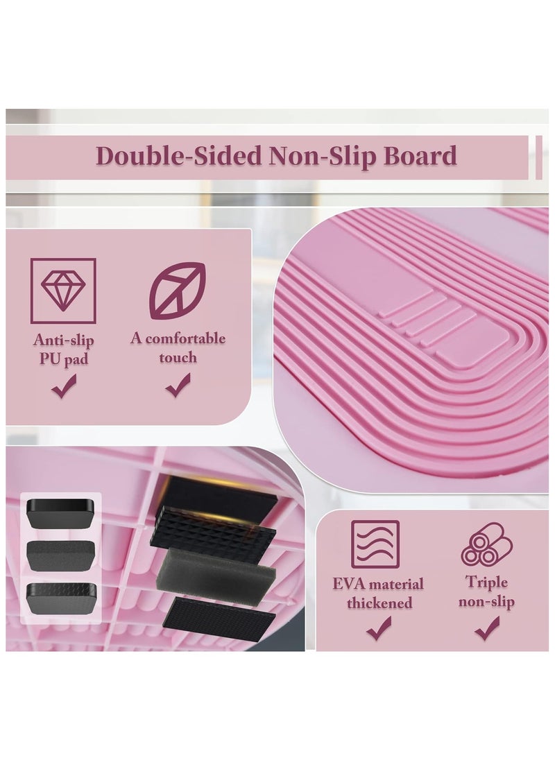 Generic Slant Board, Portable Plastic Calf Stretcher, Adjustable Slant Board for Calf Stretching Squats, Non Slip Incline Board, Stable Calf Stretch, Squat Wedge (Pink)  - Image 5