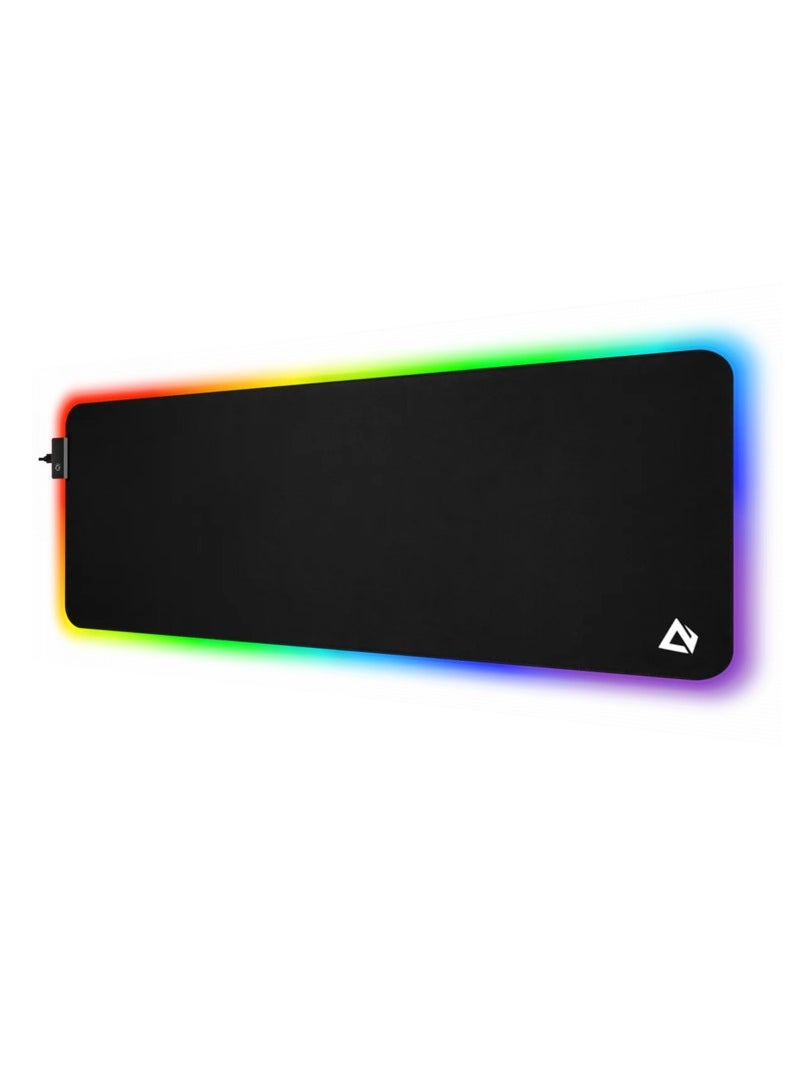 Aukey - Noga RGB Gaming Mouse Pad XXL (800 X 400 X 4 MM) Thick Extended Mouse, Mat Non-Slip ,Water-Resistant Desk Pad with Special-Textured Surface, Anti-Fray Stitched Edges for Keyboard & Mouse , PC - Image 1