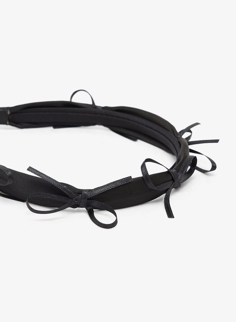 Khizana Bow Detail Hairband - Image 3